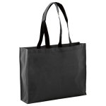 Stabile Non-Woven-Tasche in lebendigen Farben, 100 g/m2 farbe schwarz