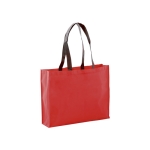 Stabile Non-Woven-Tasche in lebendigen Farben, 100 g/m2 farbe rot erste Ansicht