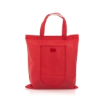 Faltbare Non-Woven-Tasche mit Klettverschluss, 80 g/m2 farbe rot zweite Ansicht