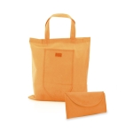 Faltbare Non-Woven-Tasche mit Klettverschluss, 80 g/m2 farbe orange sechste Ansicht