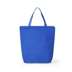 Non-Woven-Tasche mit Reißverschluss für Einkauf, 90 g/m2 farbe blau erste Ansicht