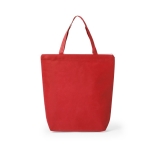 Non-Woven-Tasche mit Reißverschluss für Einkauf, 90 g/m2 farbe rot erste Ansicht