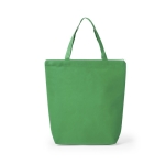 Non-Woven-Tasche mit Reißverschluss für Einkauf, 90 g/m2 farbe grün erste Ansicht