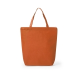 Non-Woven-Tasche mit Reißverschluss für Einkauf, 90 g/m2 farbe orange erste Ansicht