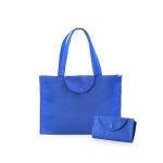 Günstige faltbare Non-Woven-Tasche, Tragkraft: 9 kg, 90 g/m2 farbe blau erste Ansicht