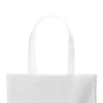 Weiße Non-Woven-Tasche für Sublimierung mit Henkeln, 80 g/m2 farbe weiß dritte Ansicht