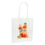 Weiße Non-Woven-Tasche für Sublimierung mit Henkeln, 80 g/m2 farbe weiß