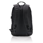 Laptoprucksack aus Polyester-600D mit USB-Port für Powerbank, 15” farbe schwarz vierte Ansicht