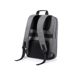 Schlichter Nylon-Rucksack mit gepolstertem Fach für Laptop, 15'' farbe grau zweite Ansicht