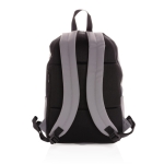 Minimalistischer Laptop-Rucksack aus glattem PU im modernen Stil, 15,6” farbe grau fünfte Ansicht