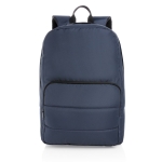 Ökologischer Laptop-Rucksack mit Stiftschlaufen und AWARE, 15.6” farbe marineblau zweite Ansicht