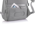 Diebstahlsicherer Laptop-Rucksack mit RFID-Tasche mit Logo, 15,6'' farbe grau achte Ansicht