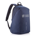 Diebstahlsicherer Laptop-Rucksack mit RFID-Tasche mit Logo, 15,6'' farbe marineblau Ansicht mit Druckbereich