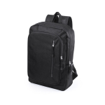 Laptop-Rucksack aus Polyester mit 2 Fronttaschen, 15” farbe schwarz erste Ansicht