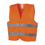 Polyester-Sicherheitsweste mit hoher Logo-Sichtbarkeit, XL farbe orange