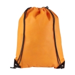 Farbiger Turnbeutel aus Non-Woven-Material mit Logo, 80 g/m2 farbe orange