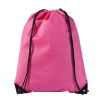 Farbiger Turnbeutel aus Non-Woven-Material mit Logo, 80 g/m2 farbe pink