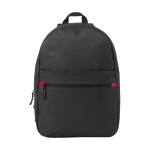 Hochwertiger strapazierfähiger Polyester-Rucksack 600D, Masterpiece farbe schwarz Vorderansicht