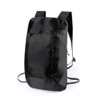 Faltbarer Rucksack aus 210D Polyester in attraktiven Farben farbe schwarz erste Ansicht