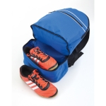 Praktischer Rucksack aus festem 600D-Polyester mit Schuhfach farbe blau