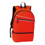 Praktischer Rucksack aus festem 600D-Polyester mit Schuhfach farbe rot