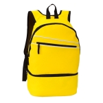 Praktischer Rucksack aus festem 600D-Polyester mit Schuhfach farbe gelb