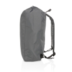 Recycelter Rolltop-Rucksack mit AWARE auch als Tasche nutzbar farbe dunkelgrau fünfte Ansicht