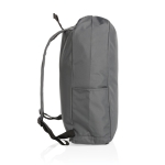 Recycelter Rolltop-Rucksack mit AWARE auch als Tasche nutzbar farbe dunkelgrau sechste Ansicht