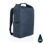 Recycelter Rolltop-Rucksack mit AWARE auch als Tasche nutzbar farbe marineblau