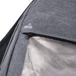 Bedruckbarer Laptop-Rucksack mit RFID-Schutz in Grau, 15” farbe grau sechste Ansicht