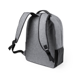 Zweifarbiger Laptoprucksack aus recyceltem Kunststoff, 15” farbe grau erste Ansicht