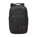 Schwarzer Laptoprucksack aus Nylon mit Trolleybefestigung, 17,3'' farbe schwarz zweite Vorderansicht