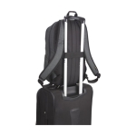 Hochwertiger Laptop-Rucksack als professionelles Geschenk, 15'' farbe dunkelgrau dritte Ansicht