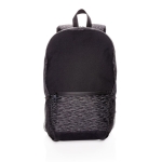 Reflektierender Laptoprucksack aus Recyclingmaterial, 15,6'' farbe schwarz dritte Ansicht