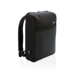 Bedruckbarer Laptop-Rucksack mit USB und RFID-Schutz, 15'' farbe schwarz