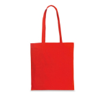 Farbige Baumwolltasche als Messegeschenk, 140 g/m2 farbe rot