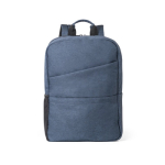 Recycelter Laptoprucksack mit gepolsterten Taschen, 15,6'' farbe blau zweite Ansicht