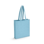 Recycelte Baumwolltasche mit Logo bedruckbar, 140 g/m2 farbe hellblau