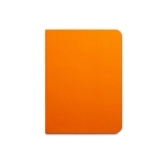 Kleines Notizbuch mit genähtem Karton-Cover und linierten Seiten, B7 farbe orange zweite Ansicht