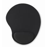 Ergonomisches Mousepad mit weicher Handgelenkstütze farbe schwarz dritte Ansicht