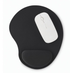 Ergonomisches Mousepad mit weicher Handgelenkstütze farbe schwarz vierte Ansicht