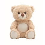 GroBer bedruckbarer Teddybär aus RPET-Fleece und Bio-Baumwolle farbe beige zweite Ansicht