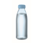 Plastikflasche aus RPET, BPA-frei und in vielen Farben, 550 ml farbe transparentes hellblau vierte Ansicht