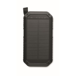 Powerbank mit Solarzellen, LED-Leuchten und Karabiner, 8.000 mAh farbe schwarz siebte Ansicht