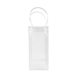 Bedruckbare transparente PVC-Weinkühltasche als Werbeartikel farbe transparent