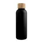 Flasche mit Thermofunktion und Schraubverschluss aus Bambus, 500 ml farbe schwarz