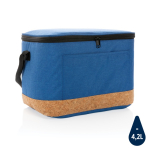 Lunchtasche für Picknick mit Korkdetail bietet Platz für 12 Dosen farbe blau