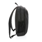 Bedruckbarer Notebook-Rucksack aus RPET mit farbigem Detail, 15'' farbe schwarz dritte Ansicht