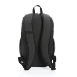 Bedruckbarer Notebook-Rucksack aus RPET mit farbigem Detail, 15'' farbe schwarz vierte Ansicht