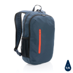 Bedruckbarer Notebook-Rucksack aus RPET mit farbigem Detail, 15'' farbe marineblau